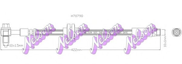 Тормозной шланг Brovex-Nelson H7079Q