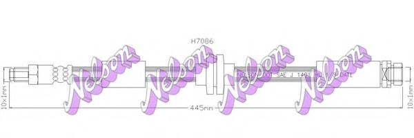 Тормозной шланг Brovex-Nelson H7086