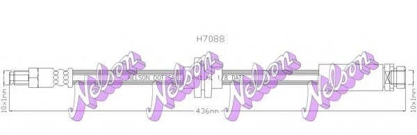 Тормозной шланг Brovex-Nelson H7088