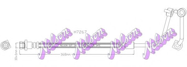 Тормозной шланг Brovex-Nelson H7267