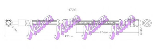 Тормозной шланг Brovex-Nelson H7281