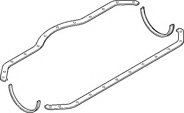 Комплект прокладок, маслянный поддон WILMINK GROUP WG1195133