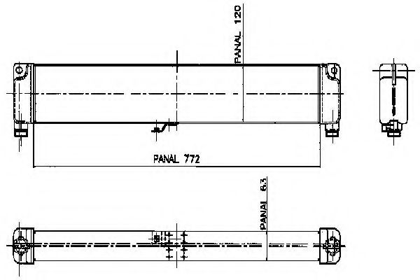 масляный радиатор, двигательное масло KAGER 313756