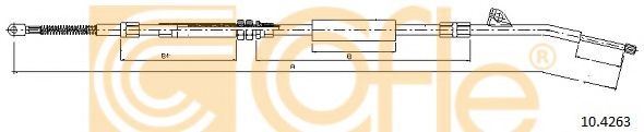 Трос, стояночная тормозная система COFLE 10.4263