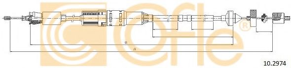 Трос, управление сцеплением COFLE 102974