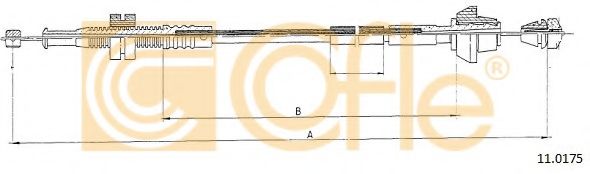 Тросик газа COFLE 11.0175