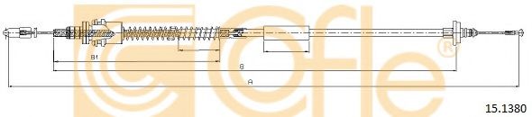 Трос, управление сцеплением COFLE 151380
