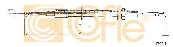 Трос, управление сцеплением MALÒ 21950