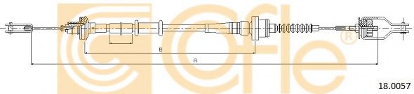 Трос, управление сцеплением COFLE 18.0057