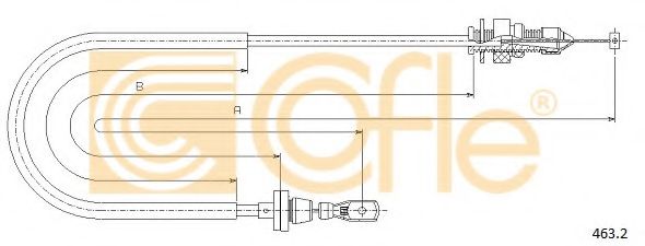 Тросик газа COFLE 463.2