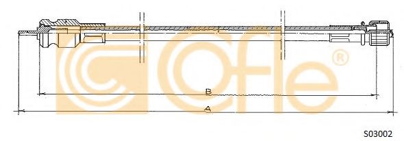 Тросик спидометра COFLE S03002