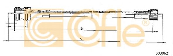 Тросик спидометра COFLE S03062