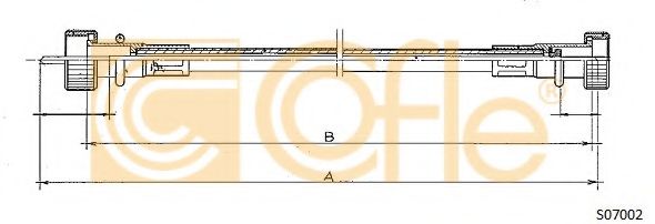 Тросик спидометра COFLE S07002