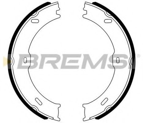Комплект тормозных колодок, стояночная тормозная система BREMSI GF0315