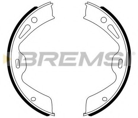 Комплект тормозных колодок, стояночная тормозная система BREMSI GF0330