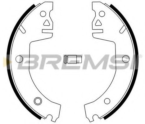 Комплект тормозных колодок BREMSI GF0472