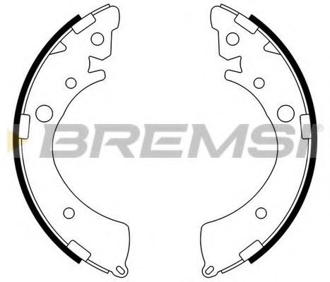 Комплект тормозных колодок BREMSI GF0709