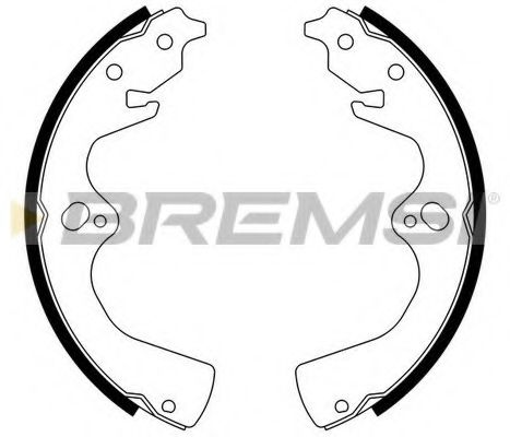 Комплект тормозных колодок BREMSI GF0783
