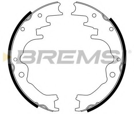 Комплект тормозных колодок BREMSI GF0784