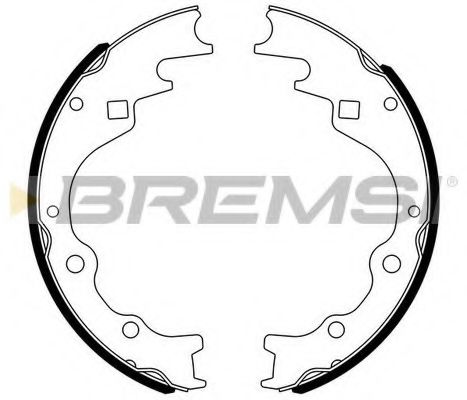 Комплект тормозных колодок BREMSI GF0787
