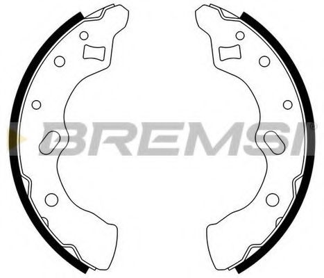 Комплект тормозных колодок BREMSI GF0790