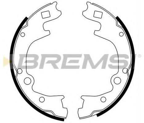 Комплект тормозных колодок BREMSI GF0793