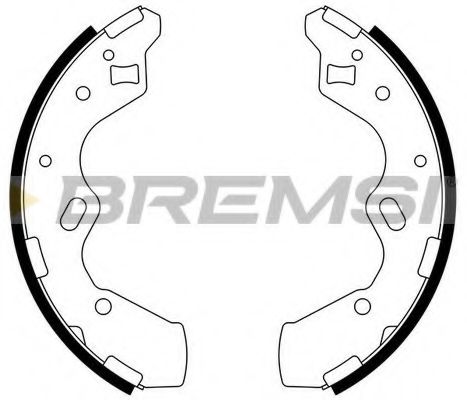 Комплект тормозных колодок BREMSI GF0796