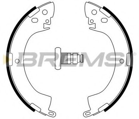 Комплект тормозных колодок BREMSI GF0813