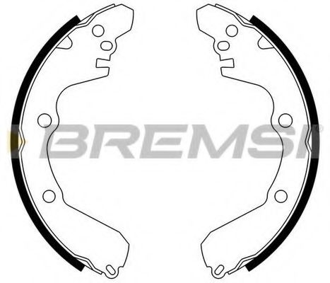 Комплект тормозных колодок BREMSI GF0822