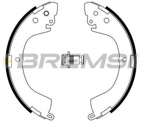 Комплект тормозных колодок BREMSI GF0824