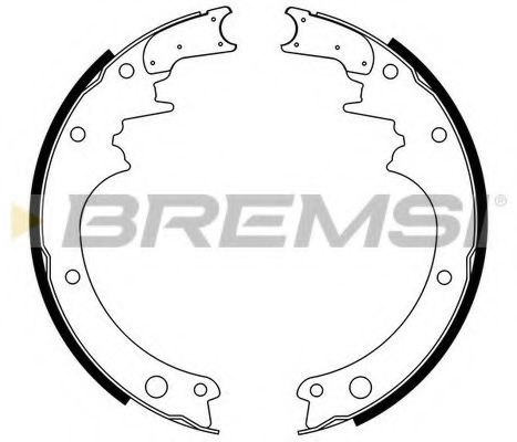Комплект тормозных колодок BREMSI GF0850