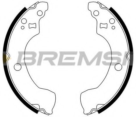 Комплект тормозных колодок BREMSI GF0867