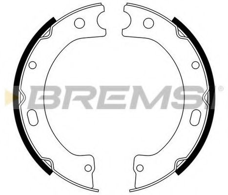 Комплект тормозных колодок, стояночная тормозная система BREMSI GF0868