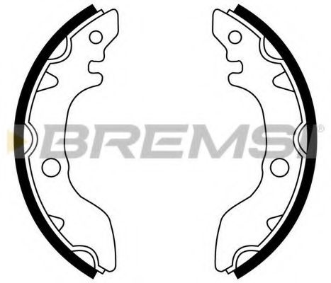 Комплект тормозных колодок BREMSI GF0887