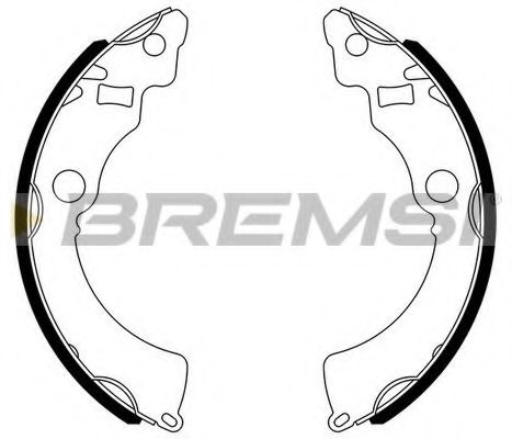 Комплект тормозных колодок BREMSI 2909