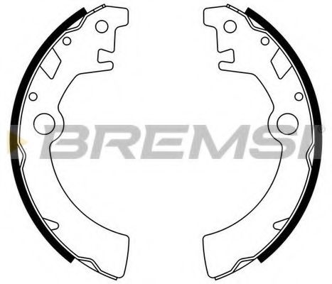 Комплект тормозных колодок BREMSI GF0917