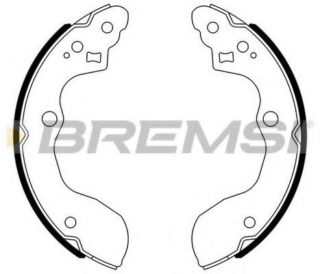 Комплект тормозных колодок BREMSI GF0926