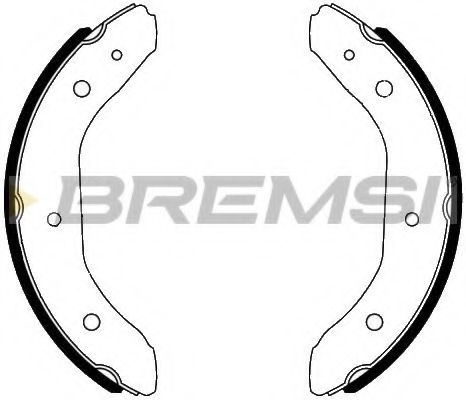 Комплект тормозных колодок BREMSI GF0988
