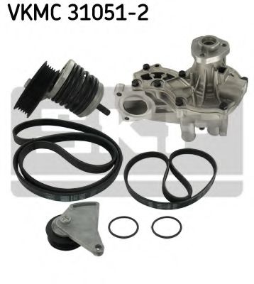 Водяной насос + комплект ручейковых ремней SKF VKMC 31051-2