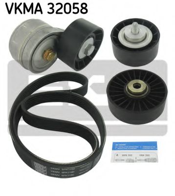 Поликлиновой ременный комплект SKF VKMA 32058