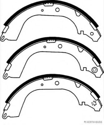 Комплект тормозных колодок HERTH+BUSS JAKOPARTS J3502005