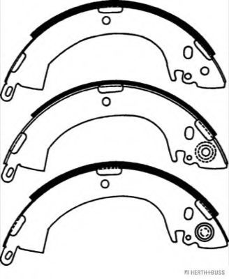 Комплект тормозных колодок HERTH+BUSS JAKOPARTS J3505001