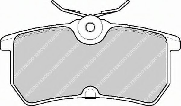 Комплект тормозных колодок, дисковый тормоз FERODO FDB1319B