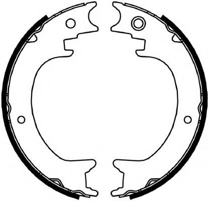 Комплект тормозных колодок, стояночная тормозная система FERODO FSB4064