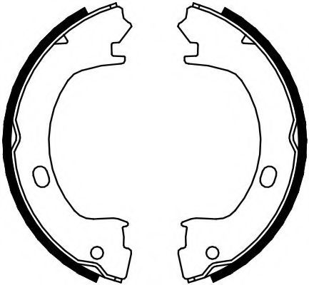 Комплект тормозных колодок, стояночная тормозная система FERODO FSB4073