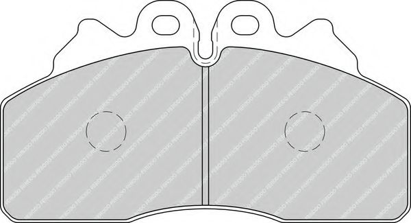 Комплект тормозных колодок, дисковый тормоз FERODO FCV4254