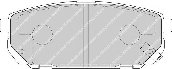 Комплект тормозных колодок, дисковый тормоз FERODO FDB1736