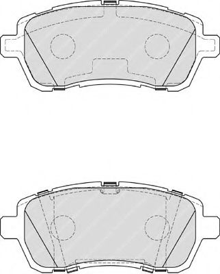 Комплект тормозных колодок, дисковый тормоз FERODO FDB4179
