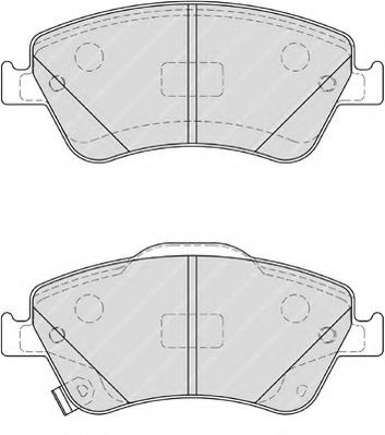 Комплект тормозных колодок, дисковый тормоз FERODO FSL4046