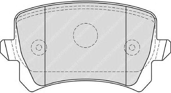 Комплект тормозных колодок, дисковый тормоз FERODO FSL4192